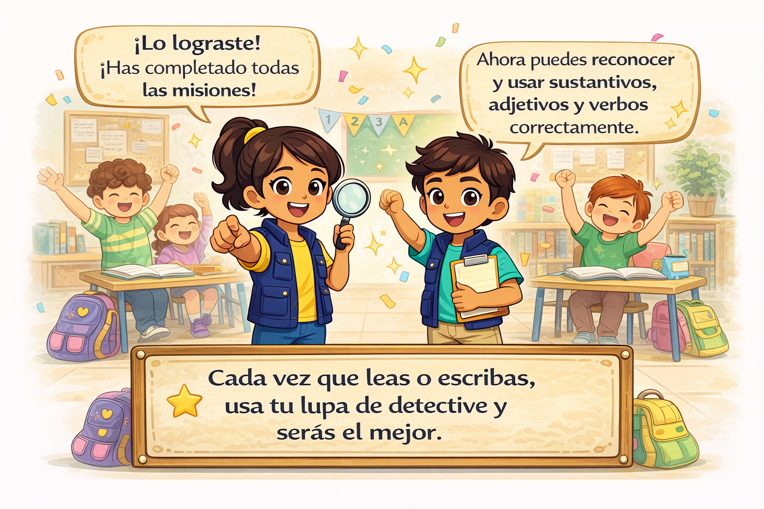 Sara, Tomás y sus compañeros celebran el cierre de las misiones